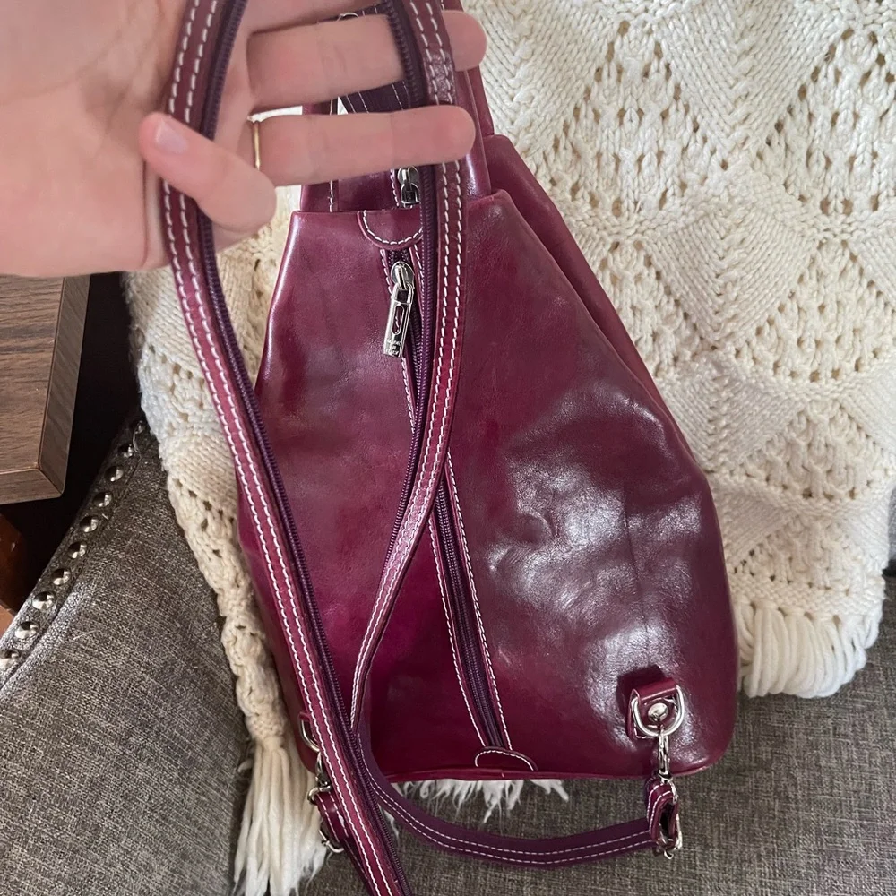 Vera Pelle Crossbody or Backpack Bag - Picture 3 of 12